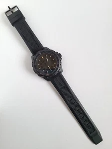 Armourlite IsoBrite Eclipse Blackout Black Dial Black Poly Watch Tactical Diving - Picture 1 of 15