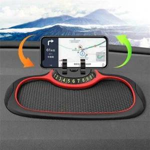 3in1 Universal Auto Armaturenbrett Antirutschmatte mit Drehbar Handy Halterung - Bild 1 von 10