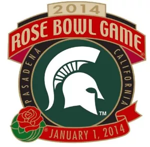 Official 2014 Rose Bowl Game Collectible Pin Michigan State Spartans - Picture 1 of 1