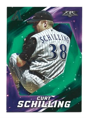 /199 Green 2017 Topps Fire #29 Curt Schilling Arizona Diamondbacks Baseball Card - Image 1 of 2