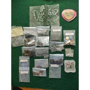 Huge Lot Rhinestones and Studs Iron On Apparel Design Arts Crafts Lot New - Picture 1 of 8