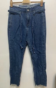 Pantalones de mezclilla Redial Paris para mujer cintura alta azul talla UK8 - Imagen 1 de 6