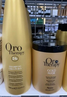 Fanola Oro Therapy 24k Shampoo And Gold Mask Bundle  1 Litre - Изображение 1 из 2