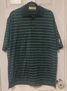 Fairway & Greene Golf Camicia Uomo Grande Verde Righe Del Mar Country Club - Foto 1 di 6