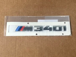 BMW Genuine G20 3-Series Cerium Gray Trunk Emblem "M340i" Lettering Decal Badge  - Picture 1 of 3