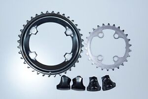 NEW Shimano XTR M9000 Chainring Set 36T + 26T with Bolts & Caps 11-speed