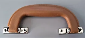 Guitar Case - Brief Case Replacement Handle, Brown and Nickel, NEW, FREE POSTAGE - Picture 1 of 4