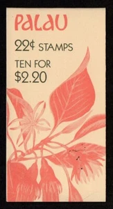 PALAU, SCOTT # 132A, COMPLETE MNH BOOKLET - INDIGENOUS PLANTS, YEAR 1987 - Picture 1 of 3