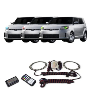 RGB Multi Color Angel Eye Headlight Halo kit for Scion xB 11-15 - Picture 1 of 6