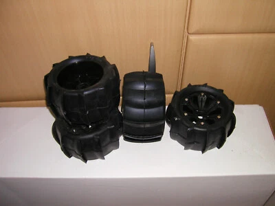 4 x Proline Paddelreifen SlingShot mit Felgen für 1:8 Auto NEU unverklebt - Bild 1 von 3