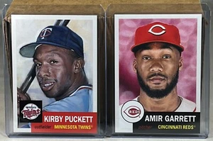 2021 TOPPS LIVING SET WEEK 15 #405 KIRBY PUCKETT TWINS HOF 406 AMIR GARRETT REDS - Picture 1 of 2