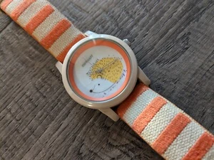 Sprout HEDGEHOG Biodegradable Corn Resin Case Organic Cotton Band Watch - Picture 1 of 6