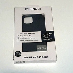 Incipio - DualPro Classic Dual Layer Phone Case for iPhone 2020 5.4" Black - New - Picture 1 of 4