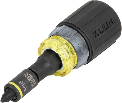 Klein Tools 32561HDRT KNECT 7-In-1 Ratcheting Screwdriver, Impact Rated, Stubby  - Image 1 of 4