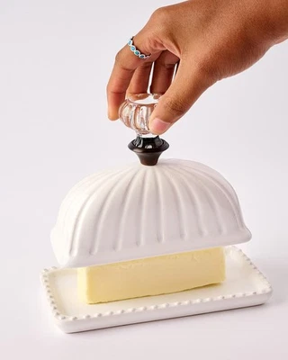 *NEW* Adorable ~ Mud Pie ~ Door Knob ~ Butter Dish - Image 1 of 3