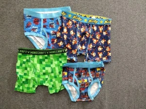 Assorted Boys Soft Cotton Boxer Shorts + Briefs 4-Pack Multicolor Size 8 - Picture 1 of 8