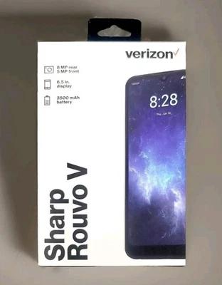 @ Teléfono Verizon Prepago Sharp Rouvo V 6.5"HD+/32GB/3GB RAM/8MP Turquesa 🔒🆕 Foto 1 de 4