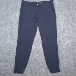 Primo Jogger Golf Pants Mens 38 Tall Dark Navy Stretch Ankle Zip Performance - Picture 1 of 11