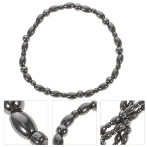 2 Pcs Black Gallbladder Magnet Ankle Chain Miss Anti Static Bracelet - Picture 1 of 10