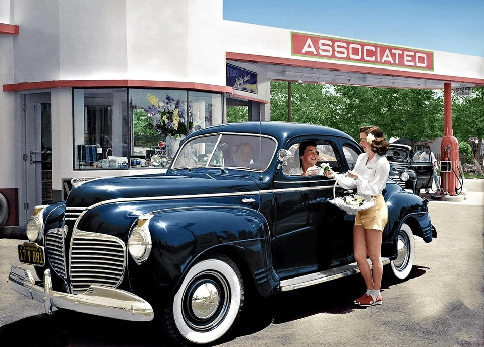 FLYING A ASSOCIATED GAS  1941  5x7 REPRINT - Image 1 of 1