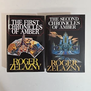 Lot of 2 Roger Zelazny First & Second Chronicles of Amber SFBC Book Club - Afbeelding 1 van 3
