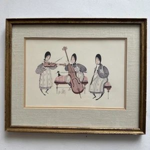 P. Buckley Moss 'The Grace' Signed Print #849/1000 13”x 11” Frame 1979 - Picture 1 of 6