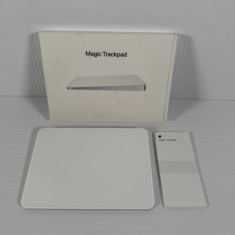 Apple Magic Trackpad 2 A1535 MK2D3AM/A White/Silver – Excellent – w/ Box - Image 1 of 4