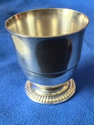 Coquetier ancien en argent massif – Philippe Berthier – poinçon PB au canard – X - Photo 1/4