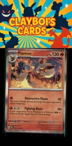 Flareon SV: Prismatic Evolutions Pokémon 013/131 Holo Rare NM+ - Picture 1 of 2