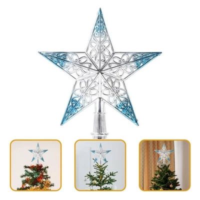  Stella Dell'albero Di Natale Decorazione Puntale Per Decorazioni Natalizie - Immagine 1 di 4