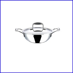 Kadai Extra Profundo Premium con Tapa - Capacidad 1.1L, Apto para Lavavajillas y Antiadherente - Imagen 1 de 11
