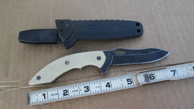 BUCK KNIVES 877 Fixed Blade Knife MAVERIK w/ Sheath USA MADE - Image 1 of 4