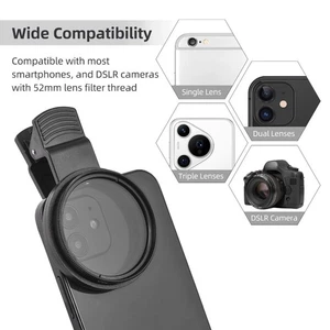 Anti-reflection Circular Polarizer Lens Filter Smartphones Lens Accessory - Picture 1 of 6