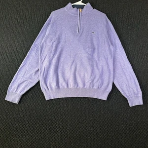 Maglione Vineyard Vines quarto zip viola chiaro logo balena misto cotone uomo L - Foto 1 di 7