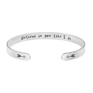 JoycuFF Armbänder für Frauen Personalisiert Inspirierend Schmuck Mantra Manschette Ba... - Bild 1 von 6