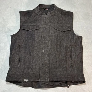 Field Armor Asphalt Technologies Motorcycle Vest Mens Large Harley Icon Style - Picture 1 of 14