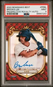 2022 Bowman's Best Brooks Lee Prospective Royalty #PR-BL Auto /145 PSA 9 - Picture 1 of 3