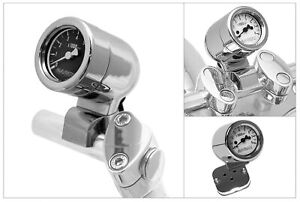 Baron Mini-Bullet Tachometer with 1in. Bar Mount White Face BA-7573-00