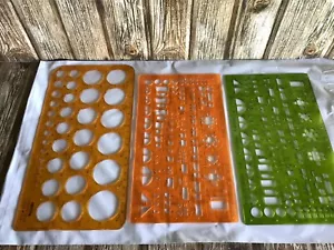 ROTRING STENCILS TEMPLATES SHAPES & ARCHITECTURAL BULK LOT MADE in GERMANY - Picture 1 of 10