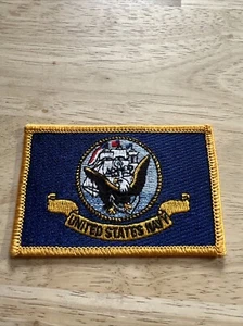 US Navy Patch Embroidered Hat/Jacket/Vest Patch With Navy Crest Insignia - Picture 1 of 7