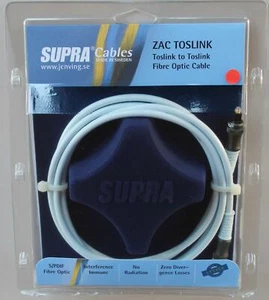 Supra Cables ZAC Toslink Opto Kabel optisches Digital Kabel / Länge 1m - Bild 1 von 3