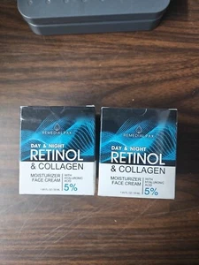 ¡Lote de 2! Crema facial hidratante de colágeno con retinol de día y de noche Remedial Pax 1,85 oz - Imagen 1 de 4