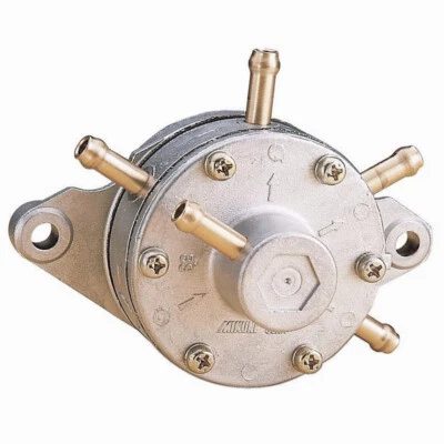 Genuine Mikuni Fuel Pump Triple Round Outlet 35 Liter Per Hour - Image 1 of 4