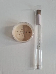 SHEER COVER Mineral Foundation Powder ALMOND 1.5g New Sealed With Brush FREE P&P - Picture 1 of 8