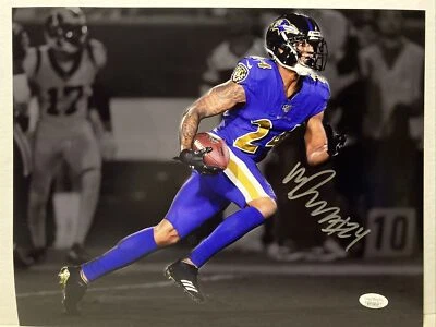 Foto firmada por Marcus Peters Baltimore Ravens 11x14 JSA Foto 1 de 4