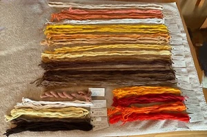 Silk & Ivory Needlepoint Floss Silk Merino Wool Blend Autumn Fall Colors - Picture 1 of 23