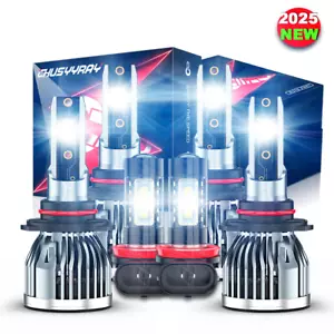 For Toyota Avalon 2013-2017 LED Headlight Hi/Lo Beam + Fog Light Bulbs Combo Kit - Foto 1 di 13