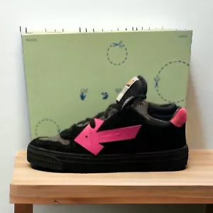 Nuove scarpe da skate da donna OFF-WHITE NERE ROSA sneaker con suola a coppa VIRGIL taglia US 6,5 - Foto 1 di 11