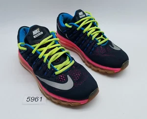 Nike Air Max 2016 (GS) Girl's Size 6.5Y Running Shoes Black Hyper Pink - Picture 1 of 12
