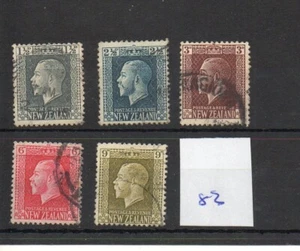 New Zealand - (83) - 1915 on - 5 values - used - SG Cat min. £14 - Picture 1 of 1